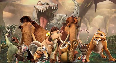 Download Ice Age Dawn Of The Dinosaurs Cast Wallpaper | Wallpapers.com