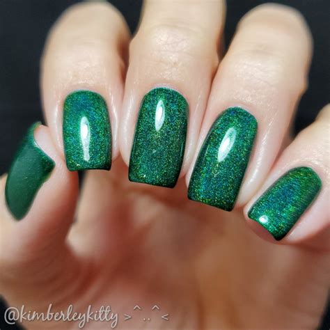 Emerald - Green Holographic Polish - Gemstone Rainbow | Dam Nail Polish