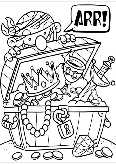 Free & Easy To Print Pirate Coloring Pages - Tulamama