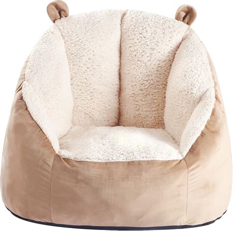 Amazon.com: MOMCAYWEX Cute Soft Bean Bag Chair for Kids with Fluffy ...