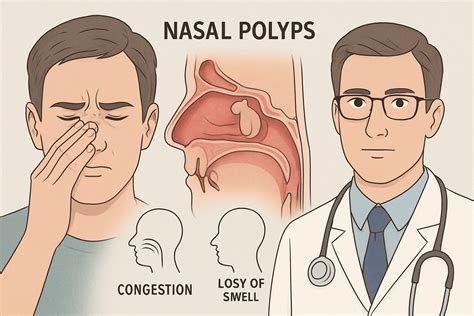 Nasal Polyps: Causes and Symptoms and to visit an ENT