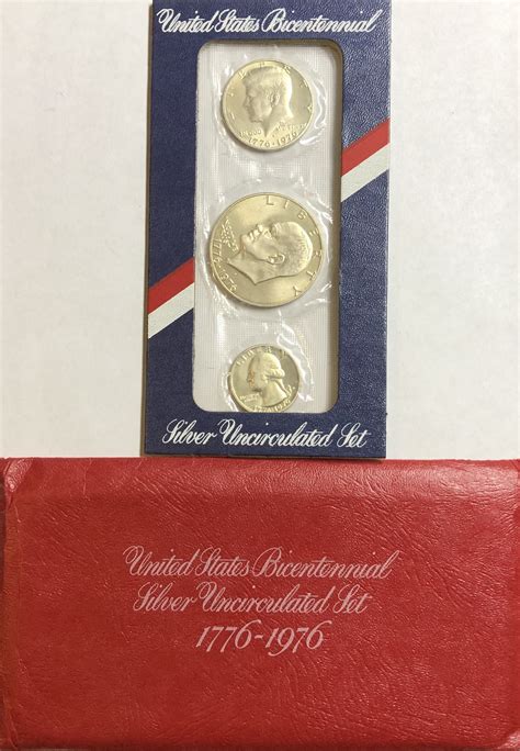 >1976-S U.S. Mint's Bicentennial Silver Uncirculated Set in Original ...