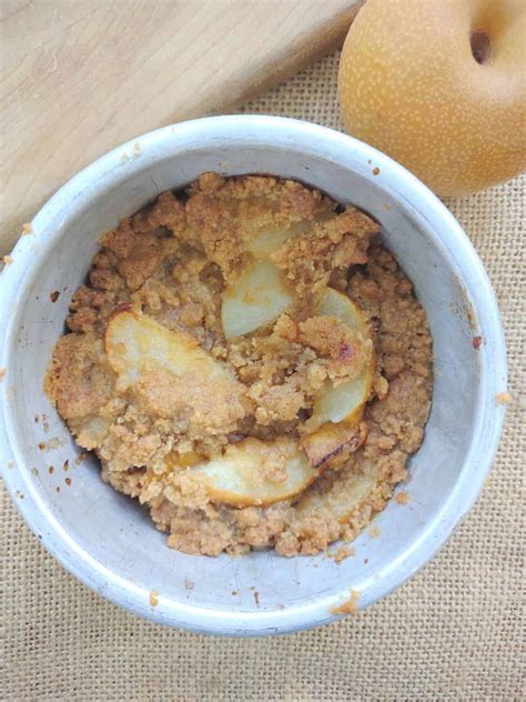 How to Make a Single Serving Asian Pear Cobbler in Your Air Fryer - Eat ...