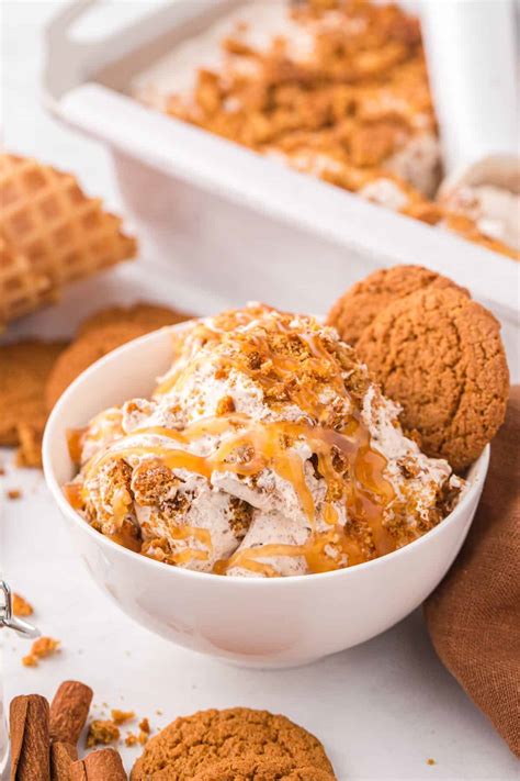 Homemade Gingerbread Ice Cream Recipe (No Churn) - Grits and Pinecones