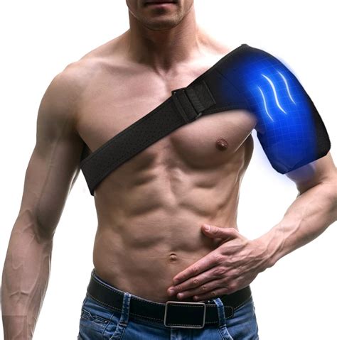 Amazon.com: Shoulder Ice Pack Wrap, Rotating Cuff Cold Therapy ...