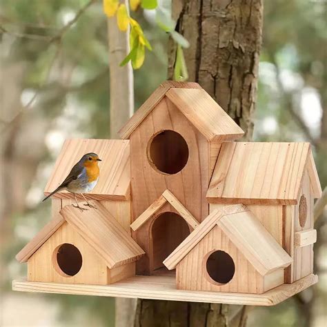 Bird House, Bird Houses for Outside, Hanging Big Birdhouse, Room for 6 ...