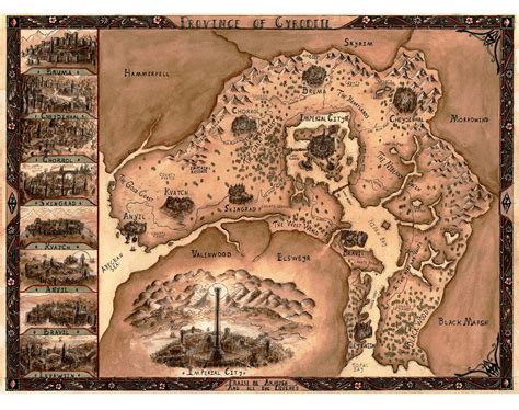 Elder Scrolls Oblivion Map