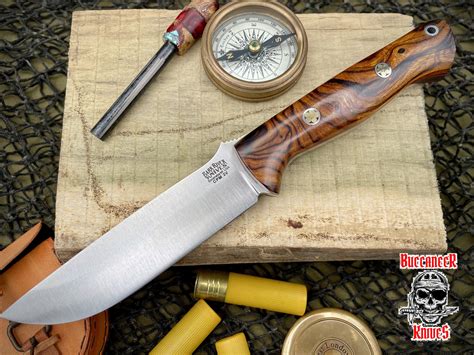 Bark River Knives Bravo 1.25 LT Desert Ironwood #2 Red Liner Mosaic ...