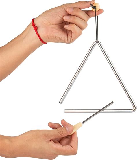 Amazon.com: Musfunny Triangle Musical Instrument with Striker, Rhythm ...