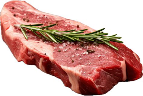 AI generated fresh raw meat with rosemary and spices png 37500571 PNG