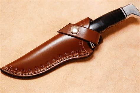 Custom Leather Sheath for Buck 119 Knife (left hand) | eBay