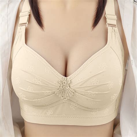 Ersazi 38 Ddd Bras for Women Woman Oversized Wireless Bra Front Button ...