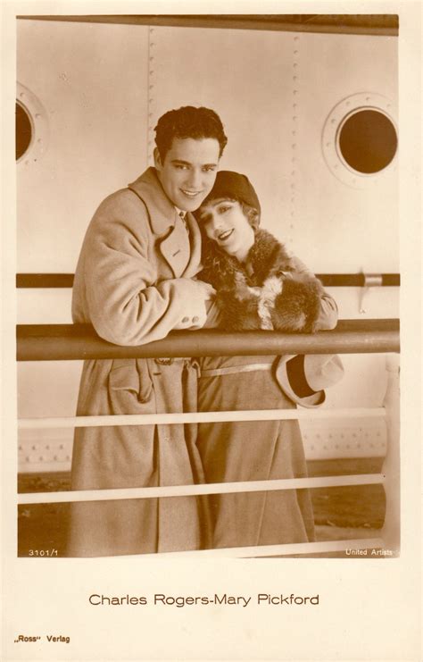 CHARLES 'BUDDY" ROGERS (1904-1999) & his 2nd wife MARY PICKFORD (1892 ...