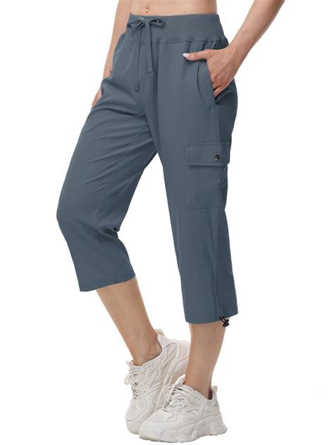 Xidunhg Womens Capris with Pockets Loose Fit Casual Outdoor Pants ...