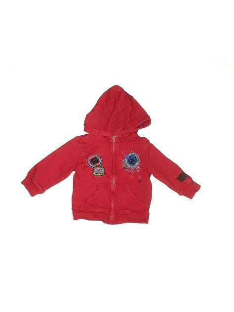 Spiderman 100% Cotton Solid Red Zip Up Hoodie Size 12 mo - 26% off ...