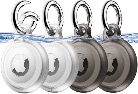 for Airtag Keychain Holder 4 Pack,Waterproof Secure Airtag Case ...