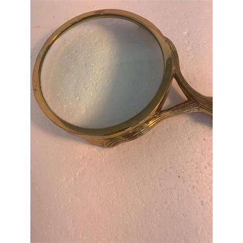 Vtg Large Brass Magnifying Glass 14 X 5 round - Etsy