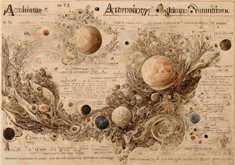 A4 Vintage Astronomy Digital Background Papers / Junk Journal ...