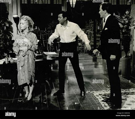Actors Debbie Reynolds, Tony Curtis, and Pat Boone in the movie Goodbye ...