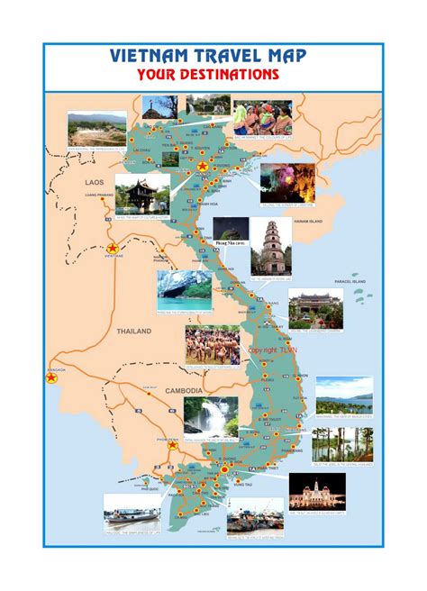 Travel map of Vietnam | Vietnam | Asia | Mapsland | Maps of the World