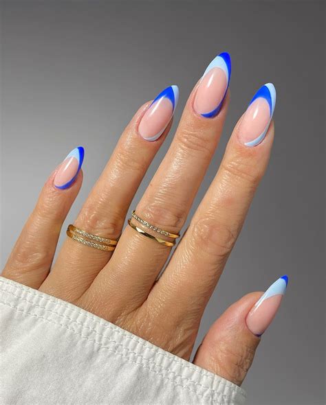20 Latest Blue Almond Nails Ideas To Try In 2024!