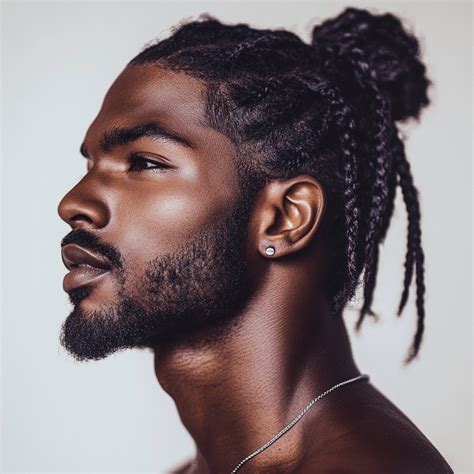 Stylish Braids and Man Bun Looks for Guys