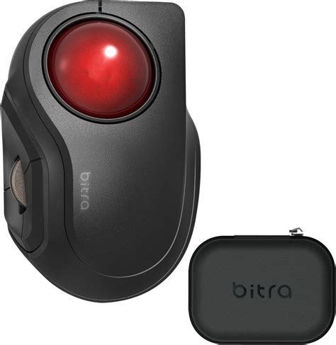 ELECOM Mini Travel Trackball Mouse w/Case, Bluetooth Wireless, Index ...