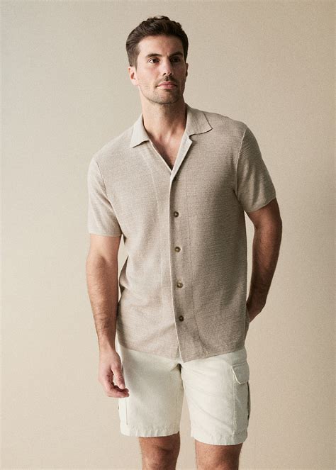 Cotton Linen Knit Shirt | Woolworths.co.za