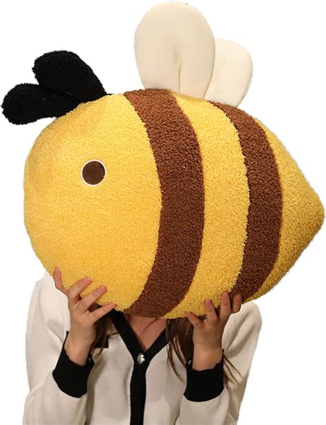 Amazon.com: TONGSONG Cute Pillow Plush Bee Stuffed Animal Stuff ...