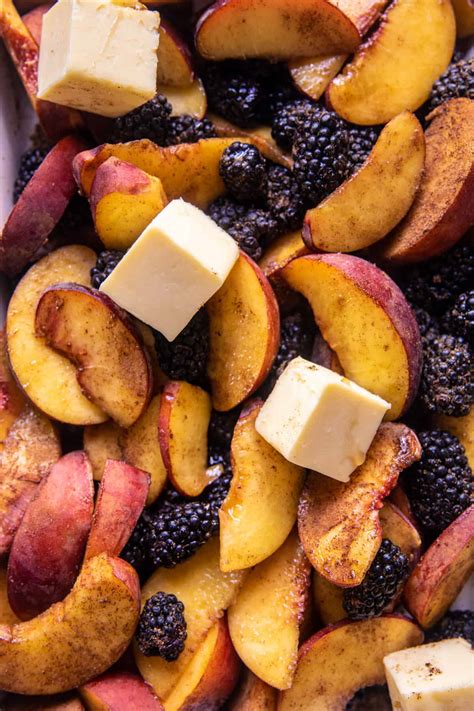 Easy Ginger Blackberry Peach Cobbler. - Half Baked Harvest