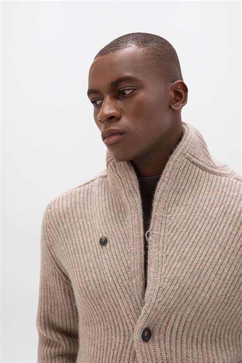 Ash Men's Shawl Collar Cashmere Cardigan | Men's Cashmere | Johnstons ...