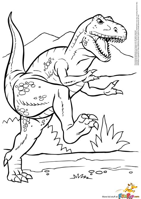 Dinosaur T Rex Coloring Pages - Coloring Home