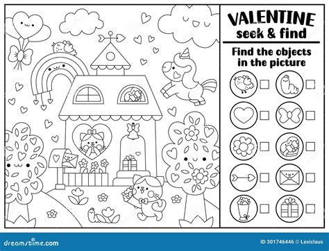 Valentine Hidden Pictures Printable Best Value I Spy Valentine Search