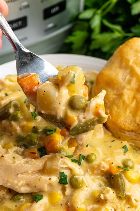 Easy Healthy Crock Pot Chicken Pot Pie at Joanne Tindall blog