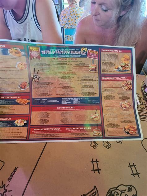 Menu at River City Cafe, Myrtle Beach, 208 73rd Ave N