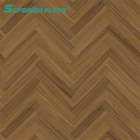 Easy & Quick Installation Lvt PVC Vinyl Herringbone Parquet Floor for ...