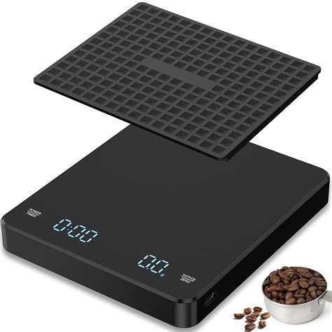 Amazon.com: Coffee Scale with Timer, 5kg/0.1g High-Precision Pour Over Drip Espresso Scale ...