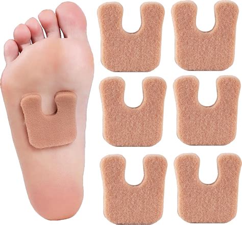 Amazon.com: 20 Pcs Metatarsal Foot Pads for Women, Horseshoe Pads Callus Cushions Moleskin for ...
