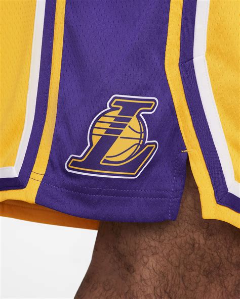Los Angeles Lakers Icon Edition Men's Nike NBA Swingman Shorts. Nike CA