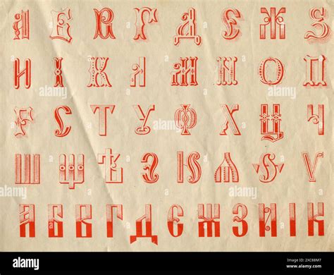 Vintage Victorian alphabet Stock Photo - Alamy