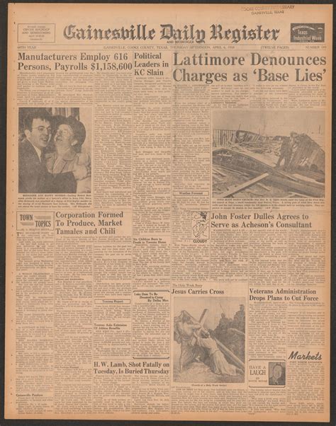 Gainesville Daily Register and Messenger (Gainesville, Tex.), Vol. 60 ...