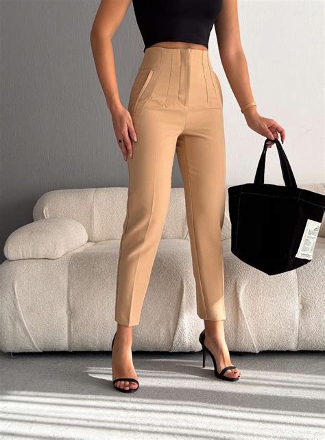 Tuscan High Waist Pleated Pants - UNBOX Basics