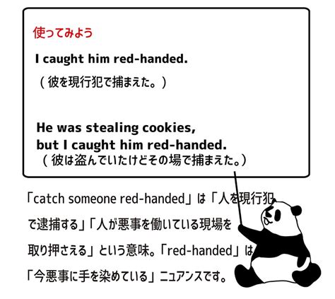 catch someone red-handedの意味と使い方 | eigo-lab(えいご研）