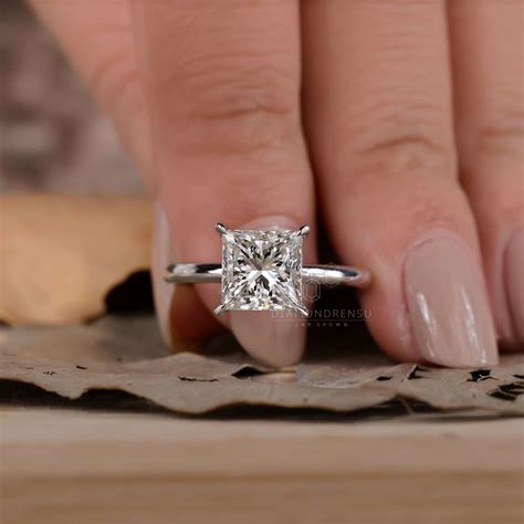2 Carat Princess Cut Engagement Rings