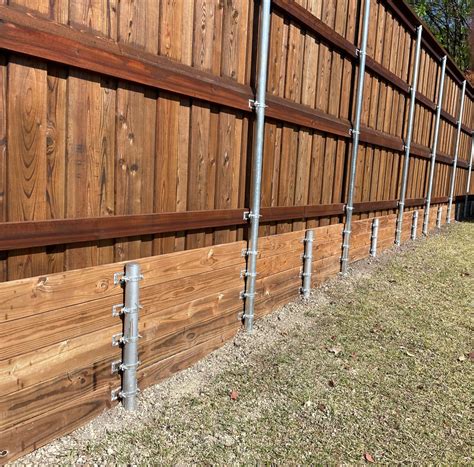 Fence Posts For Retaining Wall at Erica Keeney blog