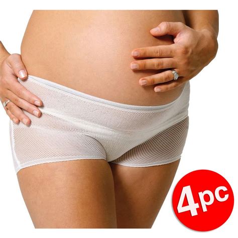 4PC New Beginnings Maternity Disposable/Washable Panties Underwear for ...