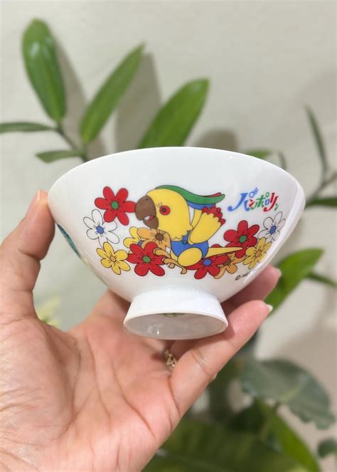 Vintage "panpororin" Parrot Character Tea Bowl - Rare Collectible From ...