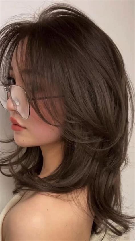 Korean hairstyle haircut wolf cut shag layered haircut layers curtain ...