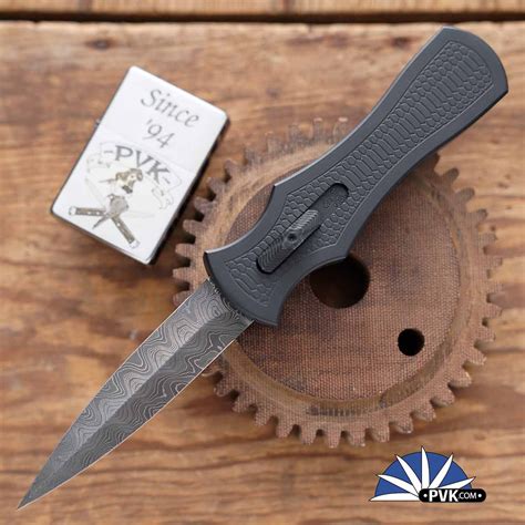 BURN Knives Palm Viper D/A OTF Black Mamba Series Snake Skin Engraved ...