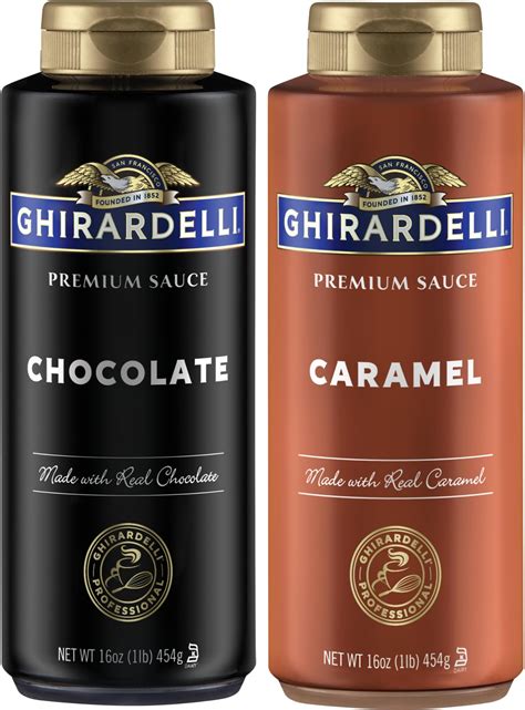 Amazon.com : Ghirardelli Chocolate Sauce, Black Label 16oz Squeeze ...
